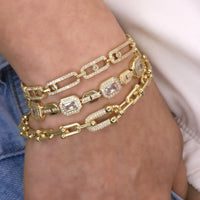 Pavé Center Link Bracelet