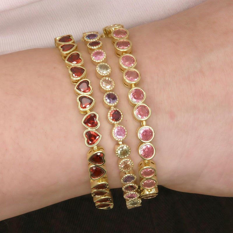 Heart Cubic Zirconia Bracelet