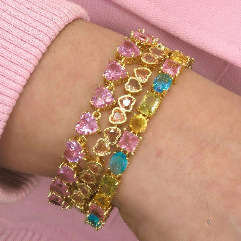 Heart Cubic Zirconia Bracelet