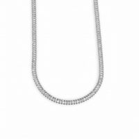 Adjustable Baguette Tennis Necklace