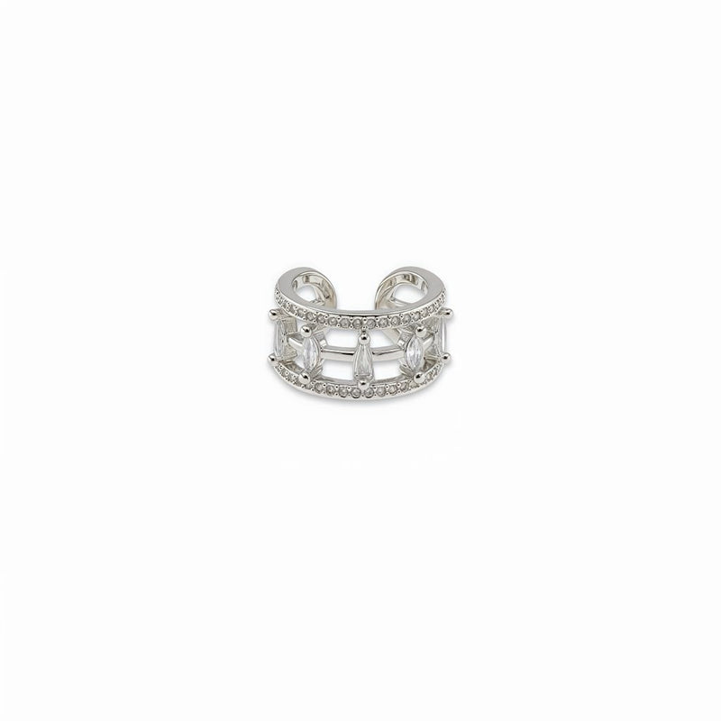 Abstract Crystal Ear Cuff