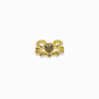 Crystal Heart Ear Cuff