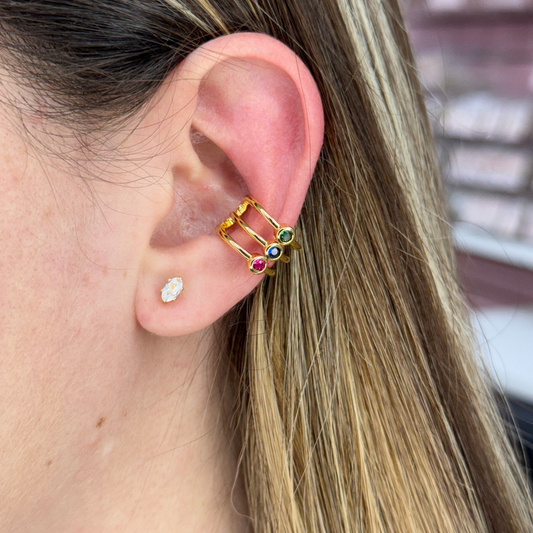 ZIRCONIA COLORS EARCUFF